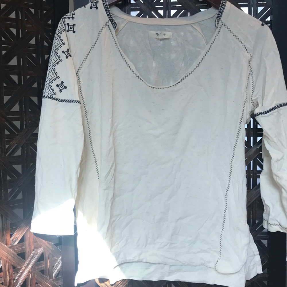 Madewell Embroidered Top